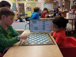 Ethan & Kahlial playing Check Math